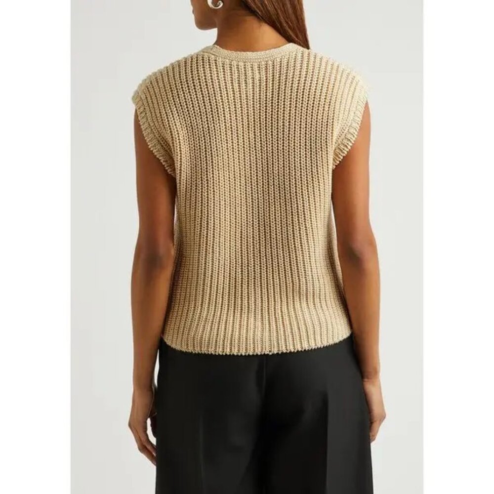 TOTEME ! chunky-knit linen-blend vest (L) - Picture 3 of 14